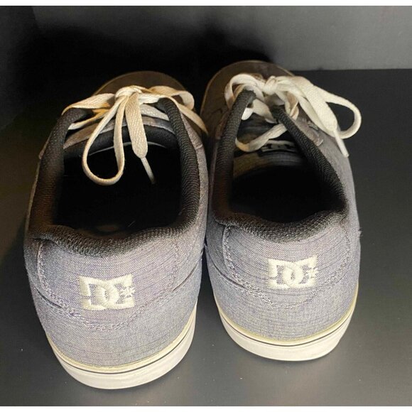 DC Anvil TX SE Mens 13 Gray Canvas Skate Shoes Skater Y2K - Picture 3 of 8